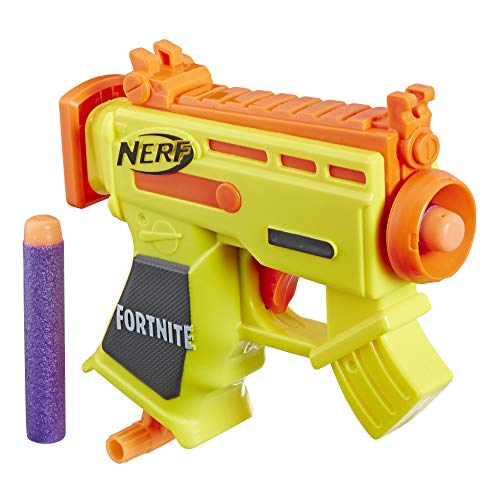 Fortnite Micro AR-L Nerf MicroShots Dart-Blaster und 2 Nerf Elite Darts für Kinder, Teenager, Erwachsene von NERF