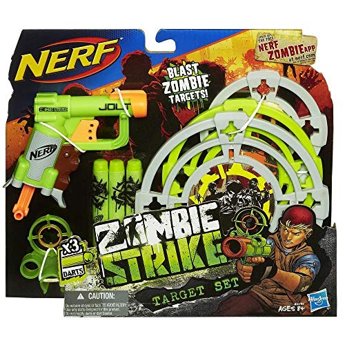 Hasbro Nerf A6636E25 Zombie Strike Zielscheibe und Blaster Set, Spielzeug von NERF