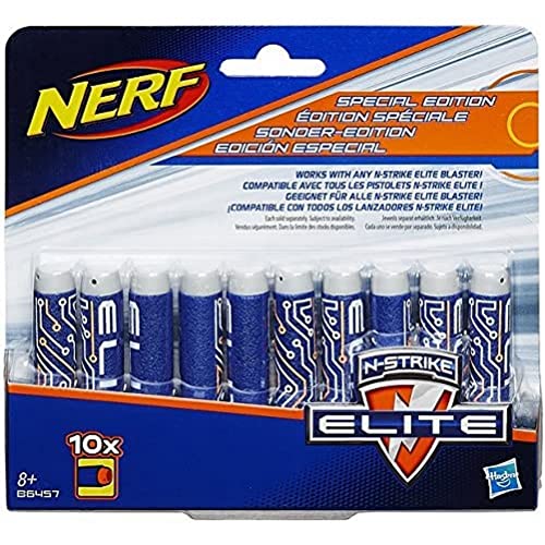 Hasbro Nerf B5571EU5 - N-Strike Elite Deko 10er Dart Nachfüllpack Spielzeugblaster, Sportspielzeug von NERF