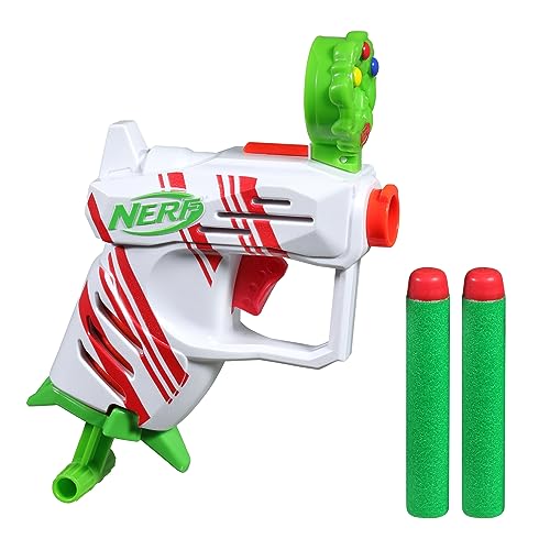 NERF Elite 2.0 Jolly Dash Blaster, 2 Elite Darts, Pull to Prime, Winterspielzeug Foam Blaster für 8 Jahre alte Jungen & Mädchen von NERF