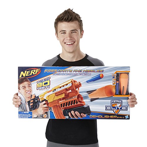 NERF Hasbro A8494EU4 N-Strike Elite 2-in-1 Demolisher Schießspielzeug von NERF