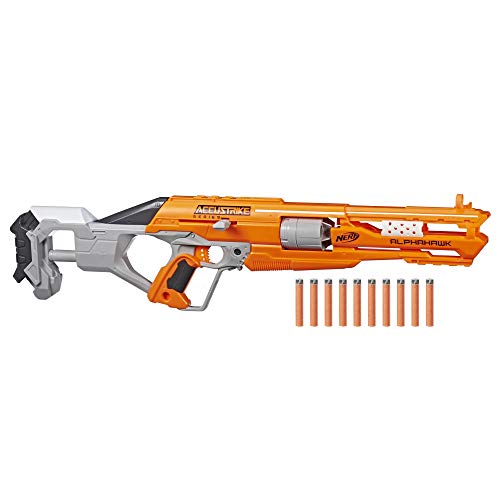 NERF Hasbro B7784EU4 - ACCUSTRIKE Alphahawk, Spielzeugblaster von NERF