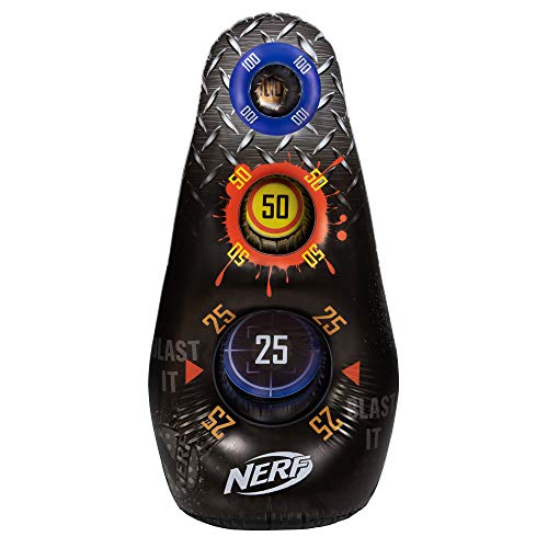 NERF NER0288 - Aufblasbares Ziel, 1,20 m hohes 3-Zonen-Ziel, Spielzeug ab 8 Jahren von NERF