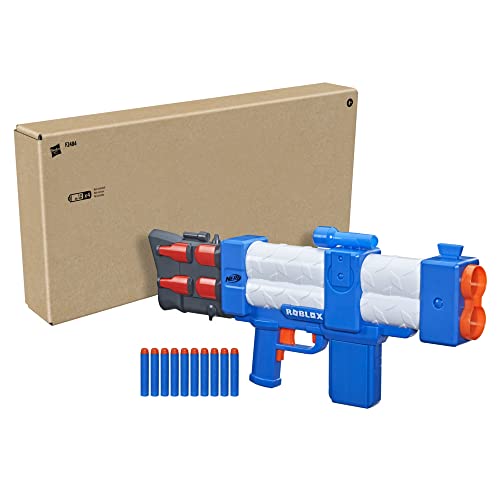 Nerf Roblox Arsenal: Pulse Laser Dart-Blaster, 10 Nerf Darts, Clip-Magazin, Code zum Freischalten eines virtuellen Items von NERF