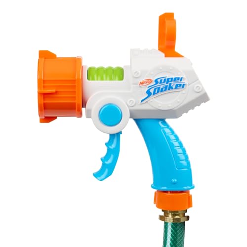 NERF Super Soaker Quadblast Blaster - Gartenschlauchbetriebene Einweichmaschine für epische Hinterhofschlachten von NERF