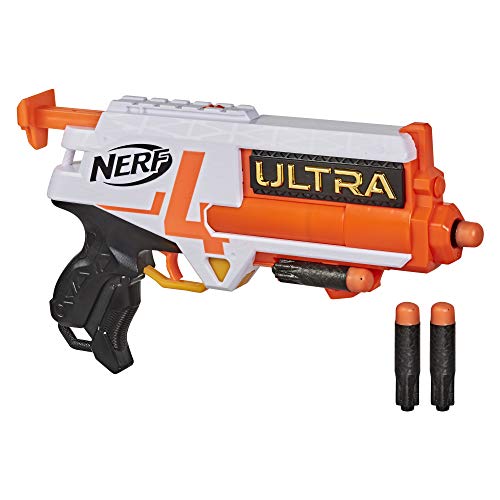 NERF Ultra Four Dart Blaster -- 4 Ultra Darts, Single-Shot Blasting, 2-Dart Storage -- Compatible Only Ultra Darts von NERF