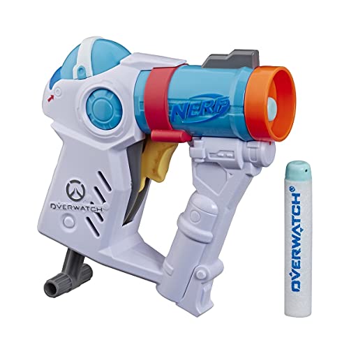 Nerf E3571 MicroShots Overwatch MEI Blaster – inklusive 2 Offiziellen Elite Darts – für Kinder, Jugendliche, Erwachsene von NERF