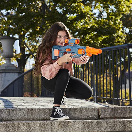 Nerf Elite 2.0 Eaglepoint RD-8 Blaster, 8-Dart Trommel, abnehmbares Fernrohr und Abnehmbarer Lauf, mit 16 Nerf Darts und Bolzen, 27 Meter Schussweite, Jungen und Mädchen von NERF