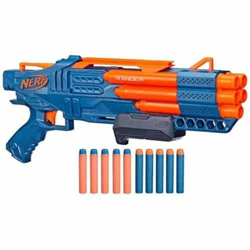 Nerf Elite 2.0 Ranger PD-5 Blaster, mit 5 Läufen, 10 Nerf Elite Darts, einfache Handhabung, Dart-Aufbewahrung, Pump-Action von NERF