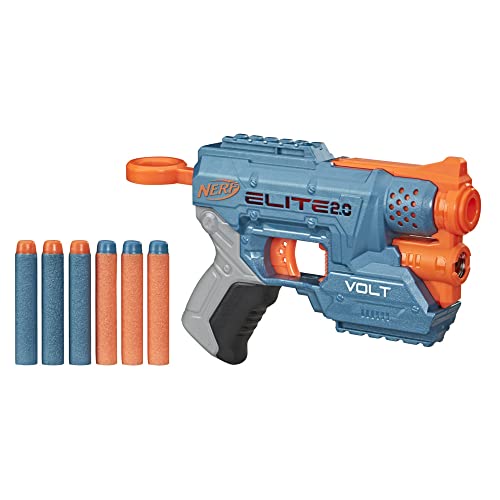 Nerf Elite 2.0 Volt SD-1 Blaster mit 6 Darts und Steckschienen, Spielzeug für draußen und drinnen, Reichweite bis zu 27 Meter, erweiterbar mit Zubehör, für Kinder ab 8 Jahren von NERF