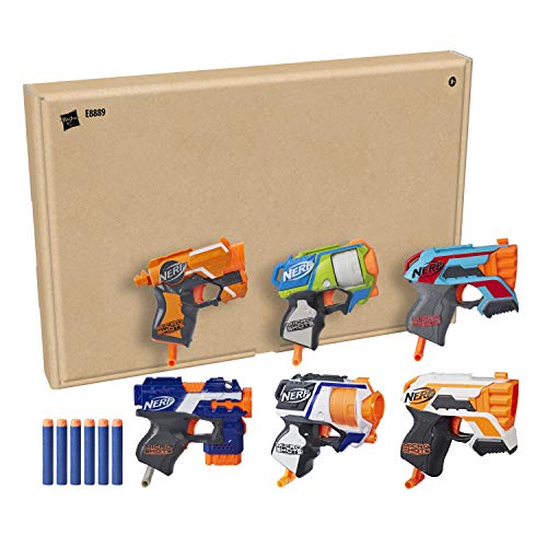 Nerf MicroShots Bundle mit 6 Blastern – 6 Mini Nerf Elite Blaster und 12 Nerf Elite Darts – für Kinder, Teenager, Erwachsene von NERF