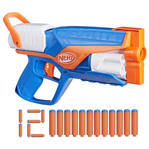 Nerf N Series Agility Blaster, 12 N1 Darts Compatible Only N Series Blasters, 6 Dart Drum, Kids Outdoor Games von NERF