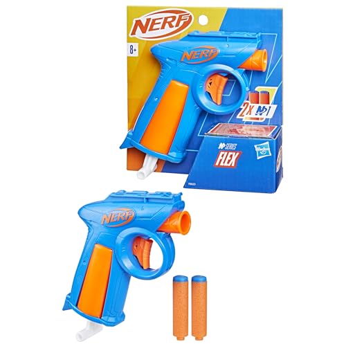 Nerf N Series Flex Dart-Blaster, 2 präzise Nerf N1 Darts, Zuggriff zum einfachen Laden, nur kompatibel mit Nerf N Series Blastern, für Jungen und Mädchen von NERF