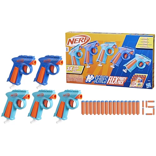 Nerf N Series Party Pack, 5 Blaster, 15 Nerf N1 Darts von NERF