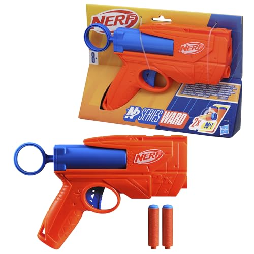 Nerf N Series Ward Dart-Blaster, präziser und handlicher Blaster für fortgeschrittene Spieler, mit 2 Nerf Darts und Ziehgriff, für Jungen und Mädchen von NERF