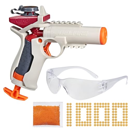 Nerf Pro Gelfire Ignitor Blaster, 1000 Gelfire Rounds, 60 runde Kapazität, T-Pull Priming, bis zu 150 FPS, Brillen, Geschenke für Jugendliche ab 14 Jahren von NERF