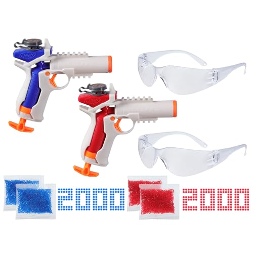 Nerf Pro Gelfire Versus Pack enthält 2 Blaster, 4.000 Gelfire Runden, 60 runde Kapazität, T-Pull Priming, 2 Brillen, Geschenke für Jugendliche ab 14 Jahren (Amazon Exclusive) von NERF