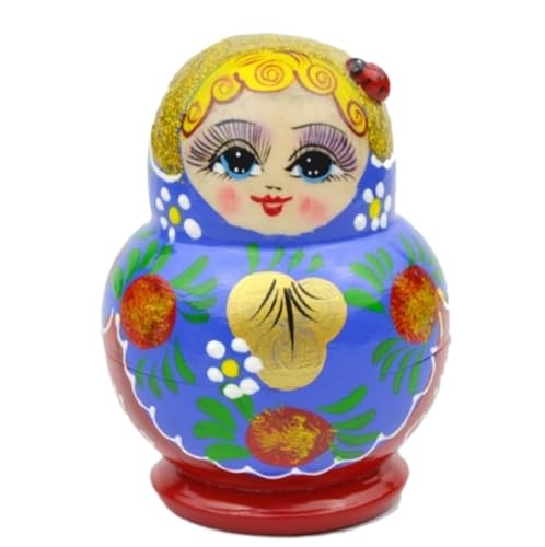 NESPIQ Matroschka Matrjoschka 10 Stück Nesting Dolls Friendly Matryoshka Nesting Dolls Handmade Crafts Russische Puppen Matroschka-Puppen von NESPIQ