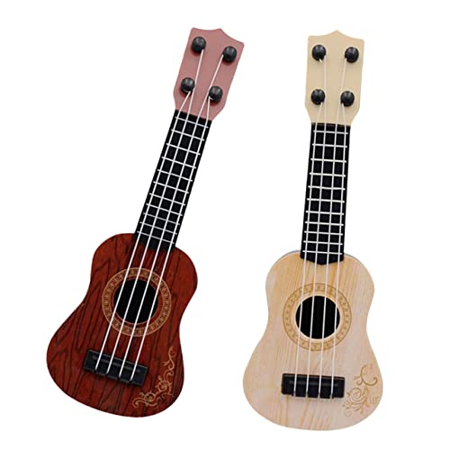 2 Stück Mini Ukulele Kinderspielzeug Gitarren Kinderspielzeug Musikinstrument Für Kleinkinder Ukulele Kleines Ukulele Spielzeug Früherziehungsspielzeug NESTINGHO von NESTINGHO