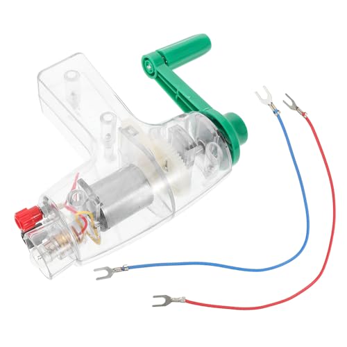 Handgenerator Kurbelgenerator-kit Spielzeug Für Wissenschaftliche Experimente Stromgenerator Mit Handkurbel DIY-generatormotor Früherziehungsgerät Transparent Magnet NESTINGHO von NESTINGHO