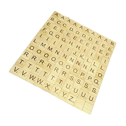 NESTINGHO 1 200 Stück Englische Alphabetblöcke Brettspiel-buchstabenplättchen Buchstabenrätsel Alphabet-Puzzle Rätsel Für Kinder Englische Alphabet-Chips Kinderspiel Holzklötze Hölzern von NESTINGHO