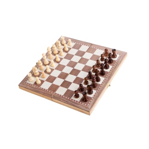 NESTINGHO 1 Satz 3 1 Schach aus Holz Backgammon schooter Board gamees brettspielr Boardgames zabawki stymulujące rozwój Gry planszowe tabsy brettspiel Lernspielzeug Faltschach Hölzern Khaki von NESTINGHO