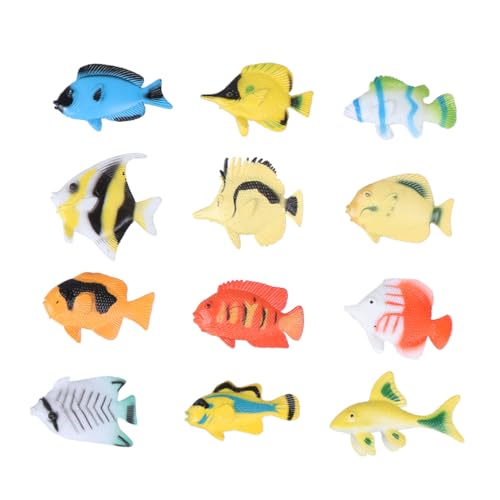 NESTINGHO 1 Satz 48 Stück Lernspielzeug für Kinder Tropische Fischspielzeuge Mini-Tiermodelle Fisch-Modell realistisches Fischmodell realistische Tierfiguren kinderspielzeug Kinder Spielzeug von NESTINGHO