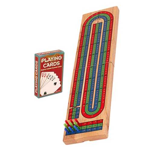 NESTINGHO 1 Satz Brettspiel Versorgung Schachbrett Spielbrett Aus Massivem Holz Tisch-Cribbage-Board Krippenbrett Für Den Tisch Cribbage-brettspielzubehör Cribbage-Board-zubehör Hölzern von NESTINGHO