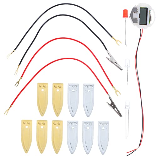 NESTINGHO 1 Satz Experiment zur Stromerzeugung aus Früchten Kit zur Herstellung von Obstbatterien Batterie kartoffelwecker Chemie experimente Physik experimente Kartoffel-Batterie-Kit Metall von NESTINGHO