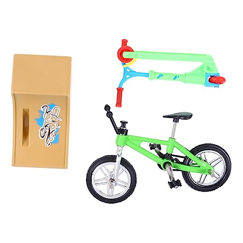 NESTINGHO 1 Satz Fingerrad Estatica Bicicleta para ejercicios Skatepark-Kit Spielzeug für Kinder kinderspielzeug Mini-Fahrrad Spielzeuge Spielzeug zum Stressabbau Fingerbike mit Rampe von NESTINGHO