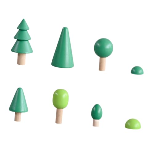 NESTINGHO 1 Satz Gartenspielzeug Stapelspielzeug Für Babys Spielzeug Babyblöcke Kinder-Intelligenz-Puzzle-Spielzeug Waldbausteine Farbiges Spielzeug Baum Stapelblöcke Holz Green von NESTINGHO