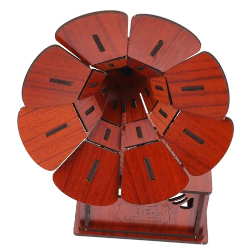 NESTINGHO 1 Satz Grammophon-Puzzle Wassertischspielzeug Kinder Rätsel Antiker Plattenspieler Kinder-Puzzle-Spielzeug 3D-Puzzles Spielzeug Zusammenbauen Kinderspielzeug Holz Brown von NESTINGHO