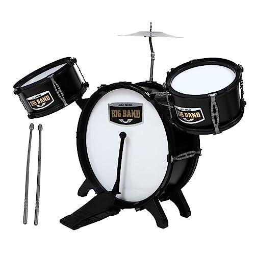 NESTINGHO 1 Satz Jazztrommel Für Kinder Musikalisches Trommelspielzeug Simulations-Schlagzeug Kinder Spielset Musikspielzeug Musikinstrumente Für Kinder Jazz-Drum-Spielzeug Plastik Black von NESTINGHO