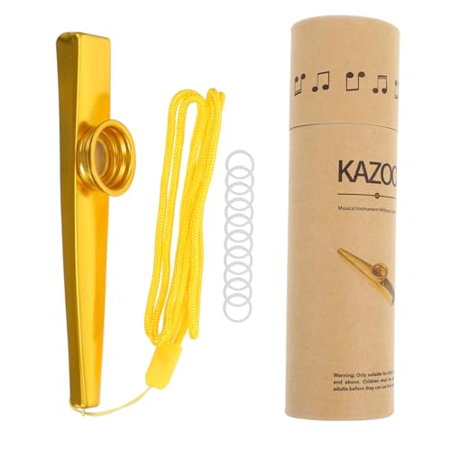 NESTINGHO 1 Satz Kazoo-Set Gitarren-Kazoo-Partner Kazoo üben Kazoo-Instrument Musikperformance Kazoo Kleiner Kazoo Leistungs-Kazoo Mädchen-Kazoos-Instrument Kazoos Masse Aluminiumlegierung von NESTINGHO