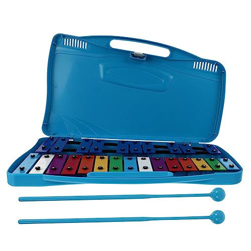 NESTINGHO 1 Satz Klavierspiel Mit 25 Tönen Kinder-xylophon Kinder-Percussion-Instrument Mit 25 Tönen Orff-schlagzeugklavier Mit 25 Tönen Tragbares Schlaginstrument Spielzeug Blue Plastik von NESTINGHO