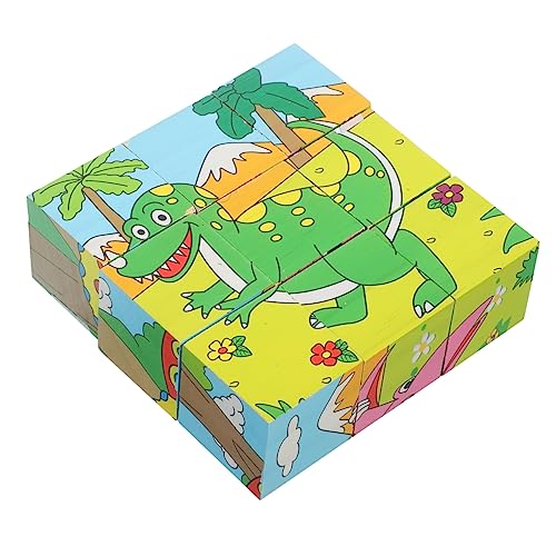 NESTINGHO 1 Satz Lernpuzzlespielzeug Kinder Puzzle rätselbuch Kinder Verkehrsauto-Rätsel Würfelpuzzle für Kleinkinder Kleinkind-Puzzle Kleinkindspielzeug passendes Spielzeug Spielzeuge von NESTINGHO