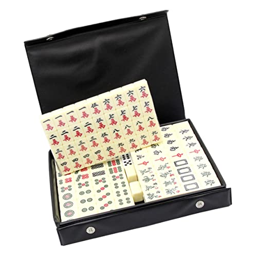 NESTINGHO 1 Satz Mini-Mahjong Automatischer Mahjong-Tisch Outdoor-Mahjong Chinesisches Brettspiel Tisch-Mahjong Mahjong Spiele Mahjong Game kompaktes Reisespielzeug Tischreisespielzeug PVC von NESTINGHO