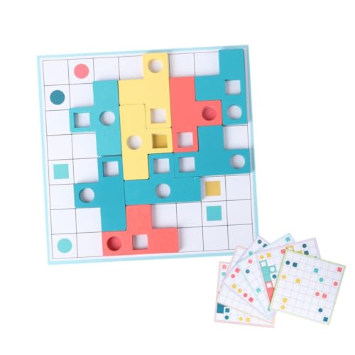 NESTINGHO 1 Satz Passendes Lernspielzeug in T-Form Puzzle-Spielzeug Kinderspielzeug Kinder Puzzle rätselbuch Kinder Puzzle Kreuzworträtsel aus Holz t pädagogisches Spielzeug hölzern von NESTINGHO