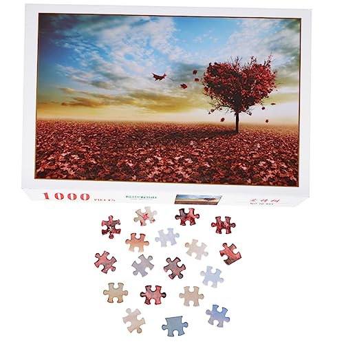 NESTINGHO 1 Satz Puzzle-Spielzeug Für Kinder Buntes Puzzle-Spielzeug 3D-Puzzle Zum Zusammenbauen 1000 Landschaftspuzzle Kinderpuzzle Landschaft Puzzles Lustiges Puzzle-Spielzeug 3D-Puzzles von NESTINGHO