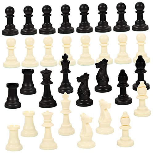 NESTINGHO 1 Satz Schachfiguren P.p. Schach Chinesisches Schach Schachbrett Zubehör Schach Für Brettspiel Schach Ersatz Klassisches Schach Denksport-Spiel Schachuhr Schachbrett Schach Plastik von NESTINGHO