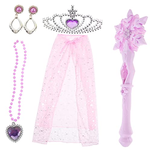 NESTINGHO 1 Satz Schnee Zauberstab Kinder Urlaubskostüm Kostümzubehör Im Prinzessinnen-Stil Cosplay-zubehör Für Kinder Prinzessin Cosplay Prop Prinzessin Kostümzubehör Zauberstäbe Stoff Rosa von NESTINGHO