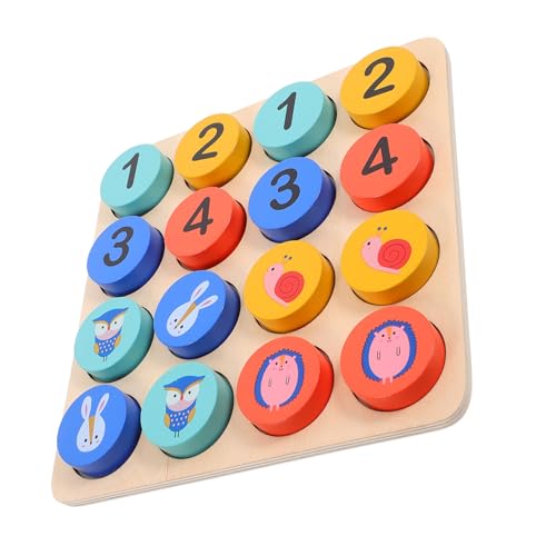 NESTINGHO 1 Satz Sudoku-Spiel Sudoku-brettspiel Schachbrettspiel Sudoku-rätsel Kleinkindspielzeug Kinderbedarf Freizeitspielzeug Für Kinder Ball-Sudoku Steckbrett Spielzeug Holz von NESTINGHO