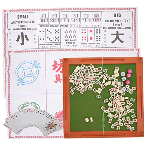 NESTINGHO 1 Satz Tragbarer Mahjong-Tisch Outdoor-Spielzeug Dominotische Outdoor-spielset Brettspiel Im Freien Interessanter Mahjong Lustiger Mahjong Reise-Mahjong Sporttagsspiele Acryl von NESTINGHO