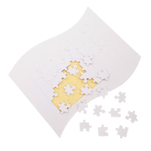 NESTINGHO 1 Satz Wärme Übertragungs Puzzle Puzzlematte Puzzlekleber Sublimations-Puzzle-Handwerk Produkte Für Sublimationsrohlinge Transferpuzzle Selber Machen Leere Puzzles Papier Weiß von NESTINGHO