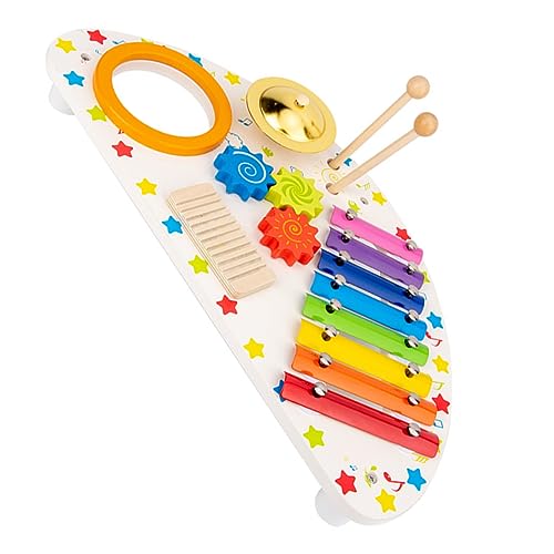 NESTINGHO 1 Satz kinderinstrumente Kinder musikinstrumente zabawki stymulujące rozwój +Spielzeug babybrause Instrumente für Kinder Xylophon Perkussionsspielzeug für Kleinkinder hölzern von NESTINGHO