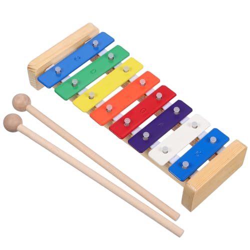 NESTINGHO 1 Set Achtfarbiges Aluminium Klavierspielzeug Für Kinder Xylophon Für Kinder Xylophon Percussion Kleinkind Instrumente Kinder Xylophon Kinder Percussion Spielzeug Lernspielzeug von NESTINGHO