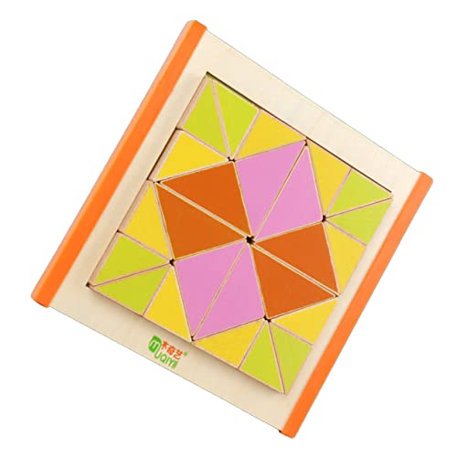 NESTINGHO 1 Set Dreieckspuzzle Kidcraft Spielset Kleinkindspielzeug Stapelspielzeug Lernspielzeug Für Kinder Kinderpuzzles Spielzeug Für Kinder Geometrisches Formpuzzle von NESTINGHO