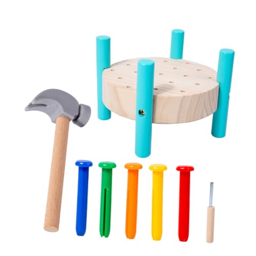 NESTINGHO 1 Set Hammerspielzeug Babyspielzeug Werkbank Hämmer Und Hämmerspielzeug Find and Match Spielzeug Lernspielzeug Frühes Lernspielzeug Kinderhammerspielzeug von NESTINGHO