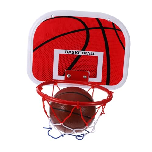 NESTINGHO 1 Set Kinder Basketballständer Basketballspielzeug Schießsportbedarf Hängender Basketballkorb Outdoor Basketballkorb Für Kinder Indoor Basketballkorb Spielzeug Roter von NESTINGHO