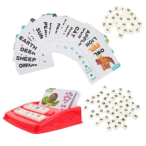 NESTINGHO 1 Set Kinder Bildungsmaschine Alphabet Erkennungsspielzeug Puzzle Spielzeug Rechtschreibung Buchstabenspiel Anblick Wortspiel Worterkennungsspiel Wort Rechtschreibspiel von NESTINGHO